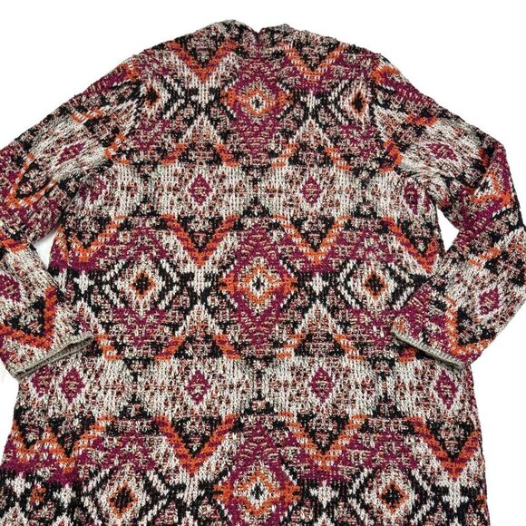 J. Jill Long-Line Open Front Cotton Blend Cardigan Sweater Women's Size Large - Picture 2 of 10